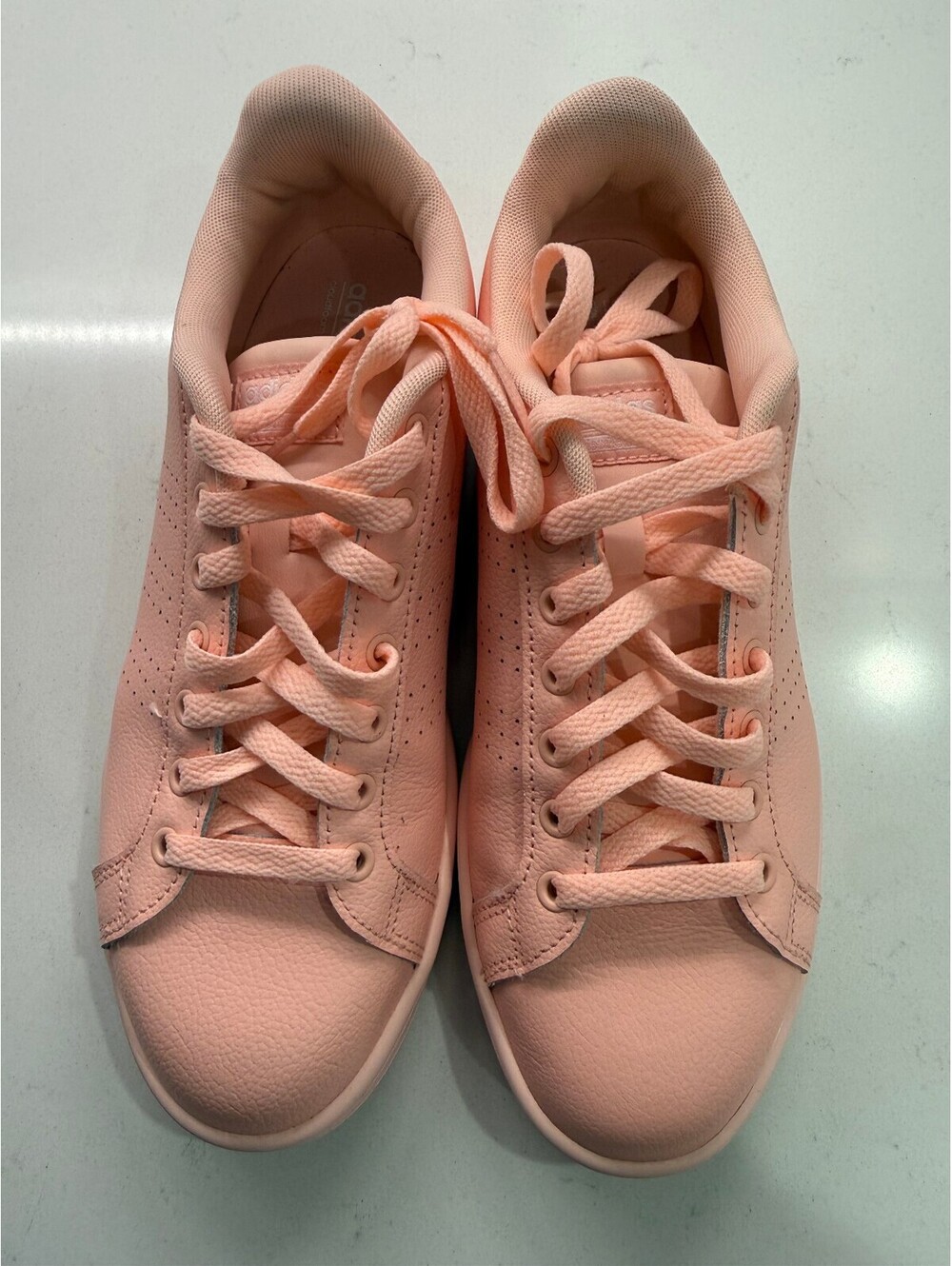 Adidas Neo Cloudfoam Coral Pink Sneakers Size 8.5 - Picture 2 of 7